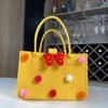 Bolsa de fieltro al por mayor Bola de fieltro Dibujo animado Regalo acompañante Bolso de mano de fieltro Bolsa de compras para llevar a mano Bolsa de regalo logo