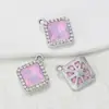Acessórios de Prato Quadrado Florido Transfronteiriço da Amazon Strass Feito à Mão Acessórios para Joias DIY Decoração Fashion Fábrica Atacado