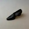 ~Sapatos Pequenos de Couro Estilo Neutro para o Dia a Dia Retrô Slip-on Salto Bloco Pessoa Preguiçosa Boca Profunda Mocassins 2026 Outono Nova Chegada