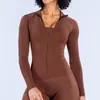 Nueva Chaqueta de Yoga Dfyne con Cuello Alto, Cremallera y Mangas Largas, Ropa de Yoga Ajustada de Secado Rápido, Top Deportivo para Fitness al Aire Libre