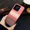 Funda magnética para teléfono con patrón de fibra de carbono, media cubierta, adecuada para Xiaomi 17Promax, Xm15Pro, funda protectora translúcida ultrafina