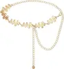 Cadena de Cintura Metálica Retro Europea y Americana Cadena de Cintura para Mujer Accesorios de Moda Versátil para Falda Vestido Cadena de Cintura