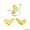 Una Variedad de Exquisitos Colgantes de Acero Inoxidable, Cabezas de Vaca, Abejas, Cachorros, Corazones, Flores Colgantes para Collares DIY