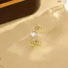 Anillo Brillante de Circonita Cúbica, Joyería de Nicho de Alta Gama, Anillo Ajustable Versátil de Moda Más Vendido 2026