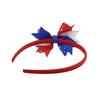 Amazon AliExpress Nuevo Patrón Bandera Americana Día de la Independencia Día Nacional Niños Diadema Lazo Diadema de Plástico