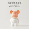 Estatueta de Urso em Cerâmica com Esmalte de Cristal Queimado em Forno, Animal de Estimação de Chá Criativo para Entusiastas de Chá, Artesanato Fofo para Decoração de Mesa e Carro