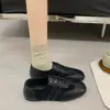 Mocasines Retro con Cordones para Mujer 2026 Otoño Nuevo Estilo Estilo Británico Zapatos Pequeños de Cuero Planos de Tacón Bajo Suela Suave Zapatos Individuales Zapatos Mary Jane