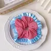 Elástico de Cabelo Infantil Xadrez Francês Elástico de Cabelo para Meninas Elástico de Cabelo que Não Machuca Cabelo Elástico de Cabelo Bola Acessórios de Cabelo