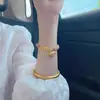 Pulsera de Torre de Cristal con Imitación de Dinero de los Cinco Emperadores para Mujer, Nueva Cuerda Trenzada Hecha a Mano, Regalo para Novia en su Año del Zodiaco