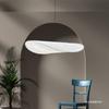 Araña moderna nórdica sala de estar tipo loft escaleras comedor mostrador de bar diseño de estilo silencioso iluminación creativa de tela de seda