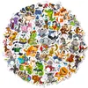 Transfronterizo Nuevo 50 Animales de Dibujos Animados Banda Fácil de Arrancar Pequeñas Orejas Pegatinas de Graffiti Pegatinas de Animales de Moda para Tocar Instrumentos Musicales