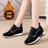 Zapatos de Mujer con Aumento de Altura para Otoño e Invierno, Estilo Coreano, Combinan con Todo, Blancos, Adelgazantes, Deportivas Casuales para Viajes, Mujer