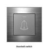 Enchufe Eléctrico Británico 13A Carga Rápida USB tipo-c Estándar Británico Pie Cuadrado Panel Metálico Gris Aluminio Dibujado con Alambre Edición Hong Kong y Macao