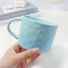 Taza de cerámica degradada de aspecto alto, taza de diseño de nicho, taza para niña, taza de café, taza para beber para pareja de novias