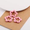 Estrela de Cinco Pontas Acrílica Perfurada Colorida de 30mm DIY Feito à Mão Pingente Miçangas Material para Joias Acessórios