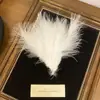 Horquilla de Plumas con Borlas de Halloween Estilo Ballet Súper Hada Elegante Estilo Puro Lujoso Horquilla de Piel Pinza Lateral para Llevar en la Cabeza