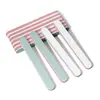 Tira de polimento reta com núcleo vermelho tira de polimento verde e branca lavável texto brincar polimento polimento de prata ferramenta de manicure para nail art