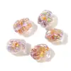 Hanyuyuan Polvo de Lámina de Vidrio de Forma Irregular de Colores Cuentas Sueltas Accesorios DIY Artesanías de Cuentas Accesorios para Joyería Cuentas de Vidrio