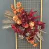 Flores de chão para casamento frescas e simples estilo coreano decoração de caminho de flores de casamento arte floral fundo de boas-vindas flor visual merchandising tecelagem de flores de seda