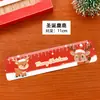Regla Magnética Plegable de Dibujos Animados de Navidad Marcapáginas Magnético Suave Regla Regalo Papá Noel Regla Recta Pequeño Regalo de Navidad