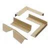 Venta al por mayor del fabricante protectores de esquina de papel en forma de L, protectores de bordes de cartón, embalaje de muebles logística palets, protectores de esquina anticolisión para transporte
