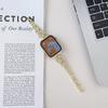 Adequado para 42mm 46mm Pulseira de Metal Apple Watch 78910 Geração Five-pétala Flor H Corrente Pulseira de Metal