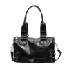 Bolso de almohada único estilo motocicleta para mujer, nuevo bolso cruzado simple de moda otoño 2026, bolso de hombro de gran capacidad para el día a día