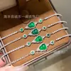 Pulsera de Jade Verde Natural al por Mayor del Fabricante con Incrustaciones de Plata S925, Nuevo Diseño Estilo Chino