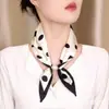 Nuevo Pañuelo de Seda Suave Estilo Francés Ol Profesional, Bufanda para Cuello con Cierre Magnético sin Nudo, Estilo Old Money, Accesorio de Traje de Lujo Ligero