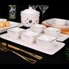 Plato de cerámica para condimentos con borde dorado plato para condimentos plato para salsas Plato cuadrado plato de flor de ciruelo plato con forma de flor plato pequeño para mojar