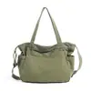 Nova bolsa de lona estilo japonês minimalista 2026, grande capacidade, bolsa de ombro casual, adequada para o trabalho e uso diário, com um design literário e artístico