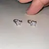 Pendientes de circonita de estrella de cinco puntas 20223 nueva moda ins Estilo Ins hebilla de oreja diseño de nicho pendientes mini de viento