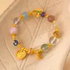 Atacado ouro ouro método antigo ouro mammon cristal multi tesouro pulseira nova moda chinesa retrô nova pulseira explosiva