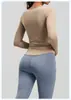 Conjunto de yoga sin costuras con cuello en V, conjunto deportivo de fitness de cintura alta elástico que levanta las caderas para correr, deportes y ciclismo