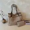 Bolsa de palha grande capacidade para férias na praia, bolsa de mão leve moda estilo coreano 2026 nova, bolsa tote de ombro