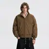 Chaqueta bomber de corte ajustado estilo americano, abrigo corto de moda para hombre con ambiente otoñal, para pareja
