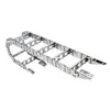 Corrente de cabo de aço inoxidável 304 para máquinas-ferramenta, corrente de metal galvanizado para tanques, corrente de cabo totalmente fechada de aço-alumínio, corrente de cabo de aço tipo ponte TL