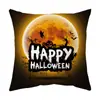 Capa de Almofada para Sofá Novo Estilo de Halloween, Almofada Decorativa e Confortável de Veludo Pele de Pêssego, Macia para Atacado