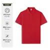 Camisa Polo com Lapela Feita Sob Medida 100% Algodão Manga Curta Roupa de Trabalho com Logo Impresso Publicidade Camisa Cultural Roupa de Grupo Bordada Feita Sob Medida