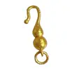 Hebilla de pulsera de perlas de oro antiguo accesorios de gancho en S cierre tallado colgante pulsera collar joyería accesorios de cuentas diy