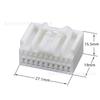 7283-1965/7282-1965 20P Amplificador de Potencia Blanco Unidad Principal Luz Ambiental Interruptor de Instrumentos Arnés de Cableado Automotriz Enchufe