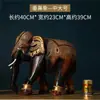 Par de Esculturas de Elefante em Madeira Maciça Yi Li Tai Guo Decorações Estilo Tailandês para Sala de Estar, Hall de Entrada, Armário de Vinho Presentes de Inauguração