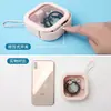 Caja de Almacenamiento de Bisutería Estilo Japonés para Niñas Caja Pequeña para Estudiantes Almacenamiento Pequeña Portátil Caja Multifunción Cuadrada