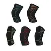 Rodillera deportiva de nailon jacquard para fitness, running, ciclismo, entrenamiento, elástica, de punto, de compresión