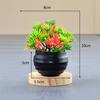 Venta al por mayor Pequeño Fresco Planta Verde Hemisferio Adornos en Maceta Decoración Interior y Exterior Plantas Artificiales Escritorio Flores Artificiales