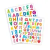 Pegatinas de Letras de Amazon Impermeables para Niños DIY Libro de Dibujo Armario de Almacenamiento para Libros de Texto Pegatinas de Números de Dibujos Animados Coloridas Autoadhesivas