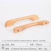 Puerta de armario con cajón de madera maciza, tirador para zapatero de cocina, estilo japonés moderno y sencillo, tirador redondo de madera con doble orificio.