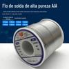 Fio de solda eletrônico ativo Sn60Pb diâmetro 0,8 mm 1,0 mm fio de estanho de alta pureza