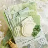 100 Piezas de Papel Paquete de Materiales para Colección de Oficina de Correos Estilo Ins Mariposa Retro Base de Material Decorativo Versátil Básico