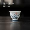 Juego de té de kung fu con pequeñas flores pintadas a mano, tetera de cerámica de alto valor de color con filtro, tetera pequeña de porcelana blanca bajo color esmaltado, olla individual